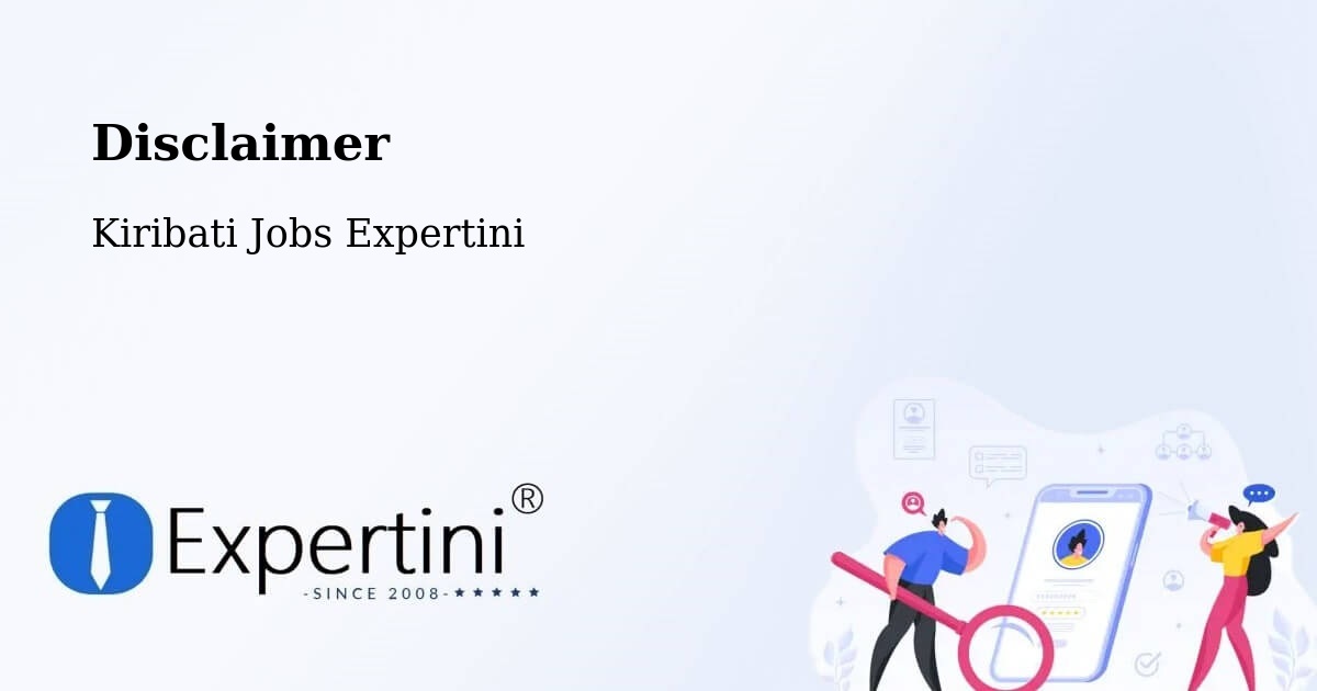 Disclaimer – Onotoa - Kiribati Jobs Expertini