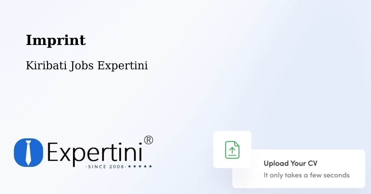 Imprint – Onotoa - Kiribati Jobs Expertini